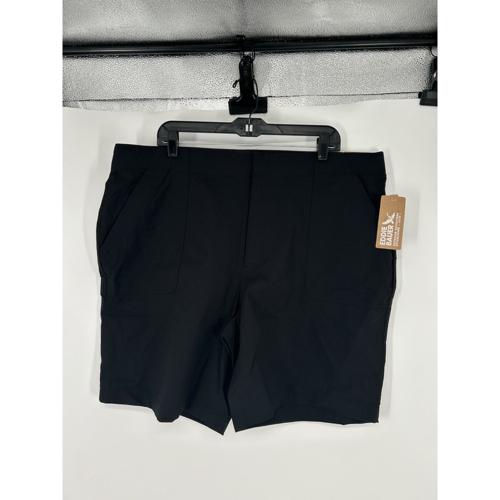 Eddie Bauer Horizon Bermuda Shorts Womens Size 22W High Rise Hiking Nylon Chino